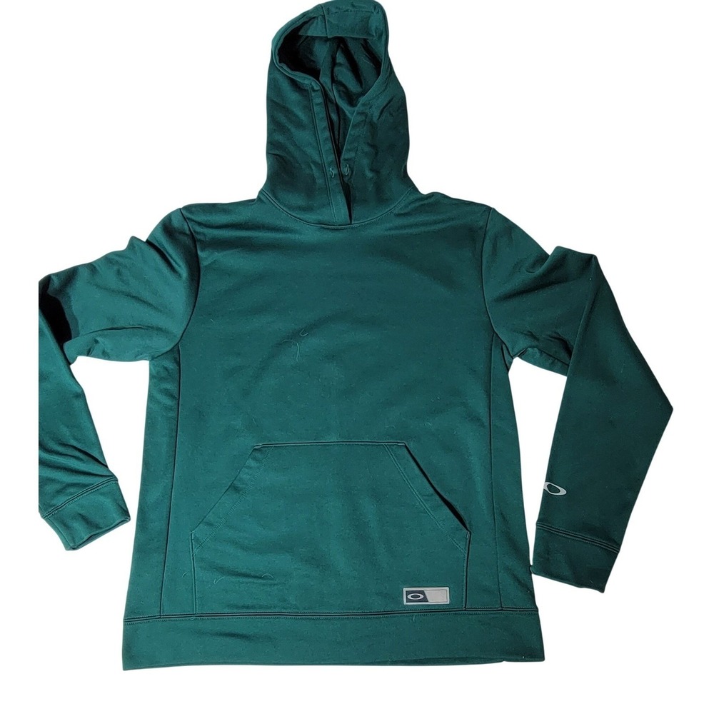 Oakley‎ Mens Regular Fit Pullover Hoodie Forest Green Activewear Fleece Large